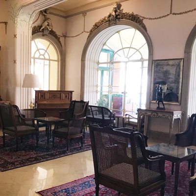 Lounge im Hotel Excelsior Vittoria