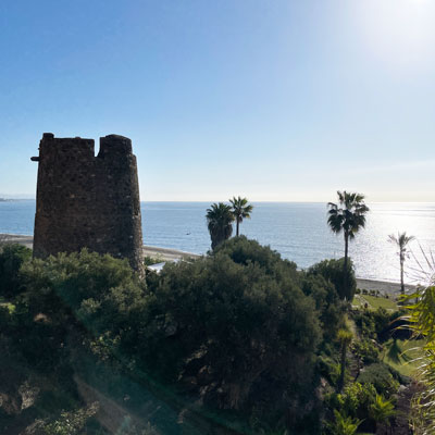 Blick aus dem Hotel Richtung Meer