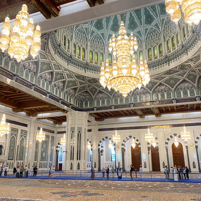 Muscat – Große Moschee Gebetsraum