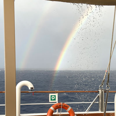 Regen vor Norman Island